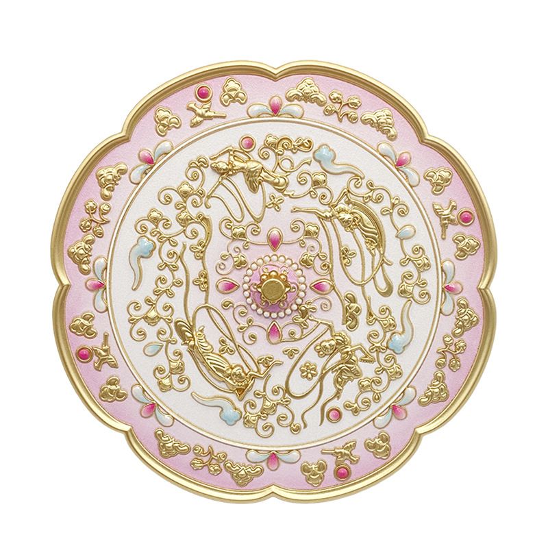 Pocket Metal Zinc Alloy Cultural Creative DIY 3D Relief Printing Ancient Style Single-sided Makeup Mirror