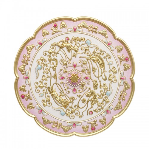 Pocket Metal Zinc Alloy Cultural Creative DIY 3D Relief Printing Ancient Style Single-sided Makeup Mirror