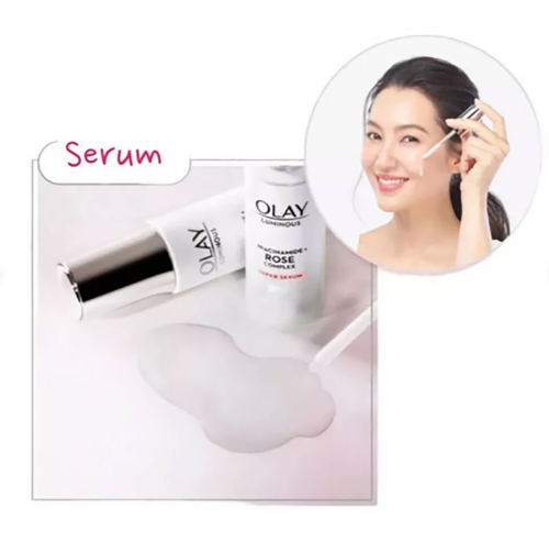 OLAY LUMINOUS 30ml NIACINAMIDE + ROSE COMPLEX SUPER SERUM REPAIRS TIRED AND DULL SKIN
