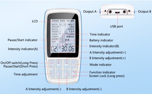 TENS EMS Massage healthcare compliance electrode for tens machine