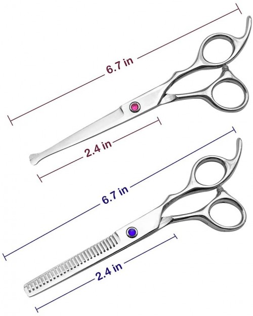 Professional Hair Scissors Barber Shears 6.5-inch Hair Cutting Scissors Salon Thinning Scissors for Women Men Kids-Salon-Home