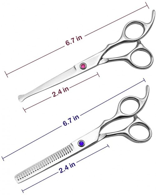 Professional Hair Scissors Barber Shears 6.5-inch Hair Cutting Scissors Salon Thinning Scissors for Women Men Kids-Salon-Home