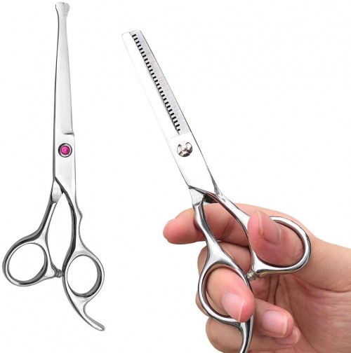 Professional Hair Scissors Barber Shears 6.5-inch Hair Cutting Scissors Salon Thinning Scissors for Women Men Kids-Salon-Home