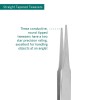 Tweezers - Flat Point - Straight Tapered - Two Star - Anti 0.06" Height, 0.39300000000000002" Wide, 4.75" Length