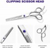 Professional Hair Scissors Barber Shears 6.5-inch Hair Cutting Scissors Salon Thinning Scissors for Women Men Kids-Salon-Home