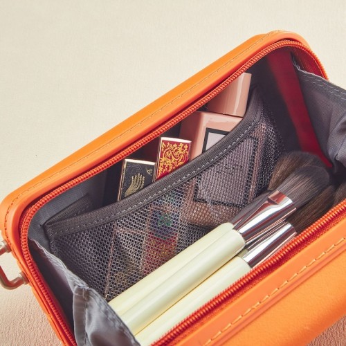 7''Inch Fashion Portable Blue PP Sporty Hard-shell Cosmetic Bag Storage Makeup case