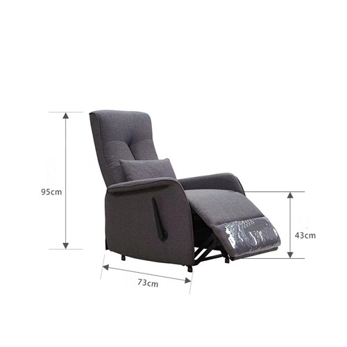 Italian-Style Capsule Sofa Single Leisure Sofa Living Room Household Manual Function Disposable Fabric Single Chair