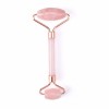 Rose Quartz Heart-Shaped Jade Facial Massage Board Thumb Roller