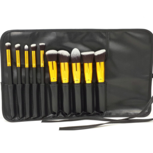 10 Platinum Black Gold Cord Bag Make-up Brush Set Beauty Spot Wholesale Makeup Tools Manufacturer