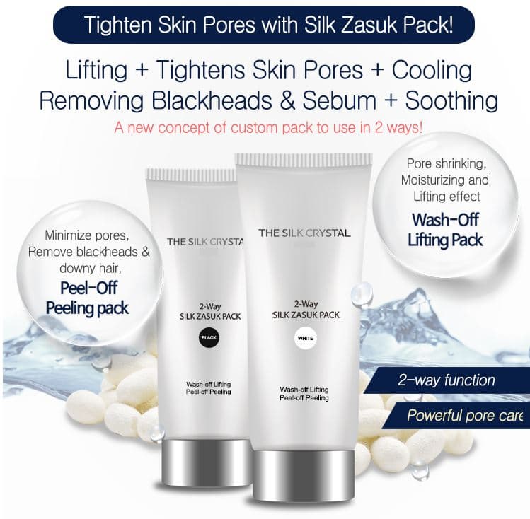 2-Way Silk Zasuk Pack [White] - Korean Facial Pack