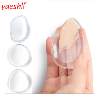 2019 Yaeshii New arrival 1Pcs Soft Silicone Powder Puff Sponge Foundation for Cosmetic Face makeup tool