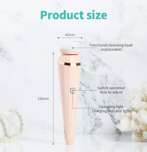 360 Degree rotation exfoliate Face Washing Device Machine Facial Brush Washing Face