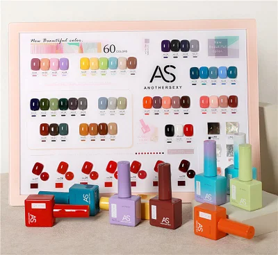 60 Colors Soak off Long Lasting LED/UV Nail Polish OEM Private Logo Gel Polish Kit for Nail Art