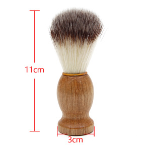  Hot Sale Daily Personal Use Quick Drying Natural Wood Handle Nylon Men Shaving Brush