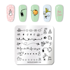 Best Quality brand fashion nail image plate stamping gang nail art plate tools and machin