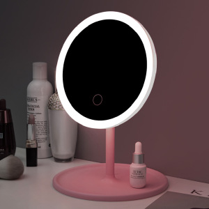 best selling Tabletop makeup cosmet mirror with led light and cooling  cosmetic mirror