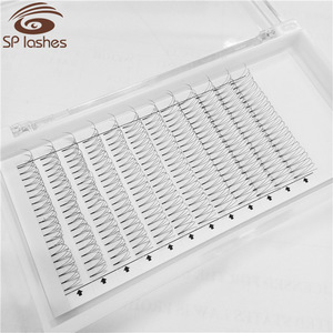 Best volume lashes Korean PBT 3D 4D Premade fans W eyelashes extensions