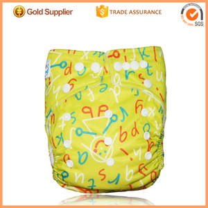 Cartoon Pprinted Modern Baby Pocket Cloth Diaper/Cloth Nappy