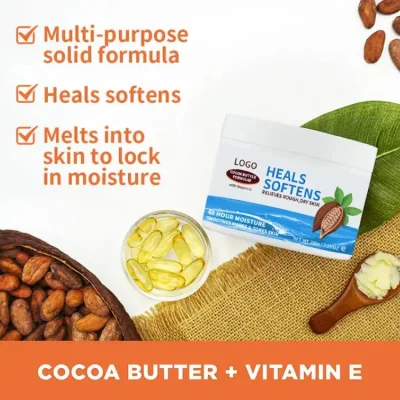 Cocoa Butter Formula Daily Skin Therapy Solid Lotion with Vitamin E Body Moisturizer for Extremely Dry Skin Softens and Soothes