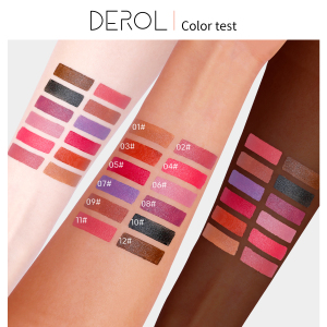 DEROL Jungle Matte Lip Stick Wholesales OEM Private Label Multi Colors Makeup Cosmetics Lip Plumper