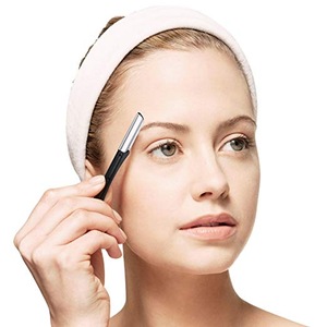 Eyebrow Trimmer, Professional Black Stainless Steel Eyebrow Razor Shaper Grooming Shavers
