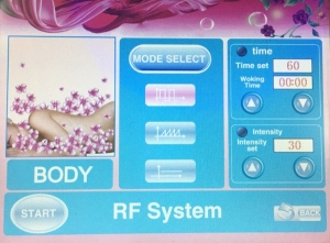 Facial and body radiofrequenza monopolare rf machine