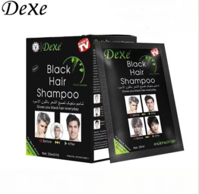 Factory Price Private Label Organic Instant Dark Hair Natural Hair Dye Black Color Shampoo