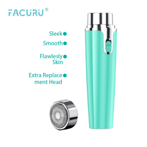 Facuru Amazon hot selling strong battery hair remover woman electric painless face hair remover