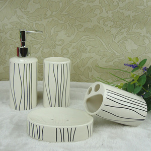 Fast moving 3pcs ceramic bath gift set