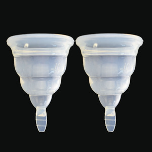 Free Sample Collapsible PP  Menstrual Cup Foldable Silicone Cope Menstrual With Sterilizer FDA