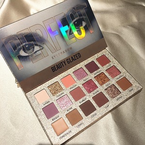 High Quality Beauty Glazed New 18 Colors Eye Shadow Makeup Pressed Glitter Eyeshadow Palette
