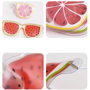 HJ 1 Pcs Ice Gel EyeMask Cold Compress Cute Fruit Gel Eye Fatigue Relief Cooling Eye Care Relaxation cute fruit eye mask