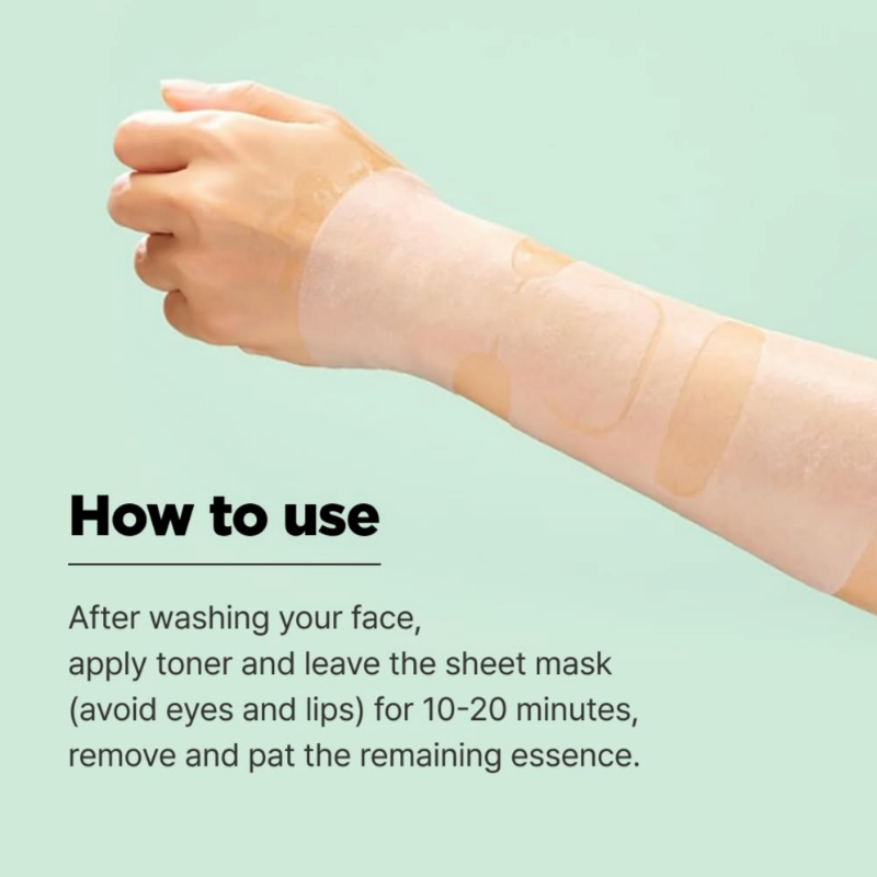 ISOI Moisture Dr. Mask Pack Hydrating Soothing Sheet Mask with Tea Tree Ceramide Hyaluronic Acid