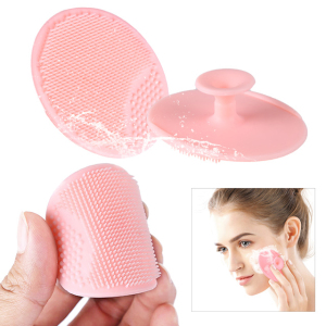 Lameila Manufacturer portable pink color face cleaner silicone facial cleansing brush cosmetic tools
