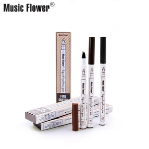 Music Flower Patented Microblading Eyebrow Tattoo Pen Waterproof Fork Tip