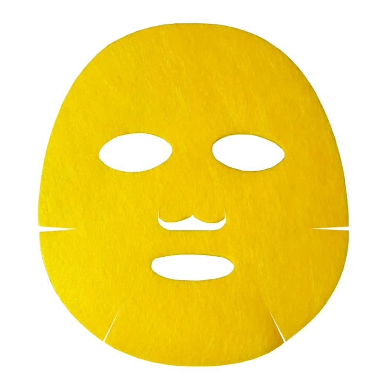 Natural non-woven golden raw silk dry type face mask