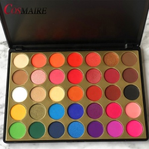 New arrival eyeshadow palette 35 color custom high pigment palette eyeshadow