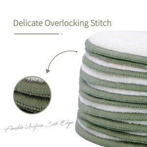 New Arrival organic reusable makeup remover pads with jade roller
