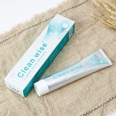 OEM Private Label Eco Friendly Gingivitis Periodontal Sensitive Tooth Whitening Herbal Salted Toothpaste
