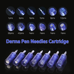 Pin needle cartridge replacement micro needles head stainless steel tattoo needles for dr derma pen tattoo tips