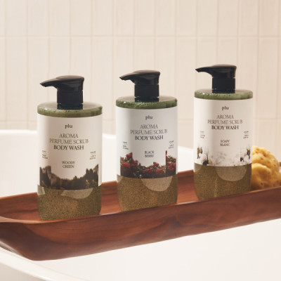 (PLU) Aroma Perfume Scrub Body Wash Soapy Blanc 1L