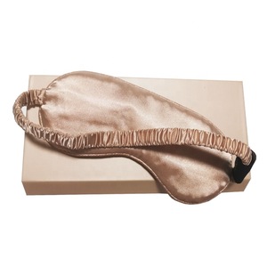 Private Label Luxury Gold Silk Eyeshade Gift Box Eye Mask For Sleeping