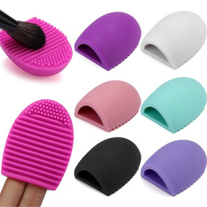 Silicone Makeup Brushegg Cleaning Washing Tools Cosmetics Makeup Brushes Scrubber Board Washing Cosmetic Brush Cleaner Tool