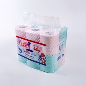 Soft skin customized size and packing print toilet paper