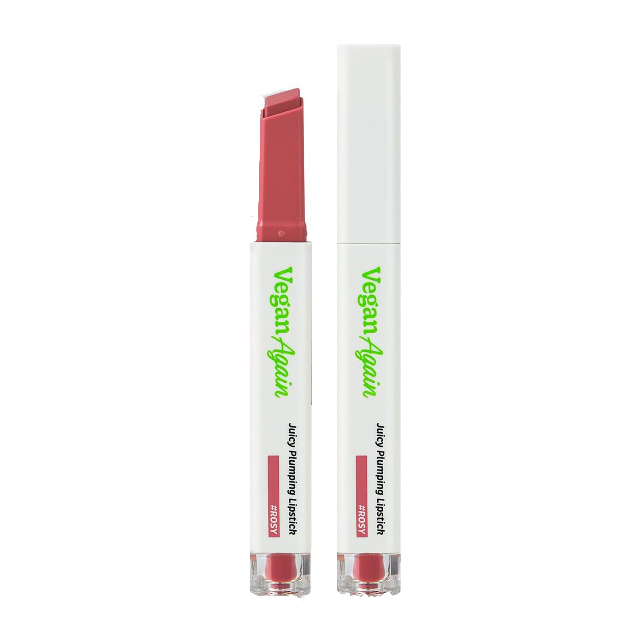 (Touch in SOL) Vegan Again Juicy Plumping Lipstick [#Rosy] 2g
