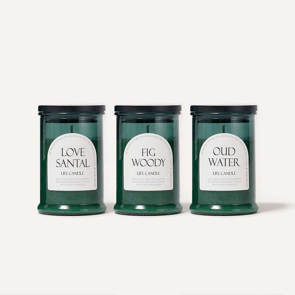 (W.DRESSROOM) Life Candle [Oud Water] 100g