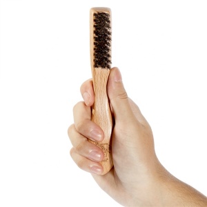 Wholesale 100% Natural Beech Wood Soft Boar Bristle Wooden Handle Hair Brush