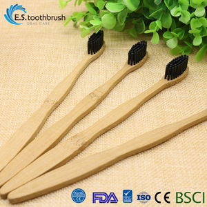 Wholesale Private Label Eco Friendly Bristle Custom Bamboo Charcoal Toothbrush