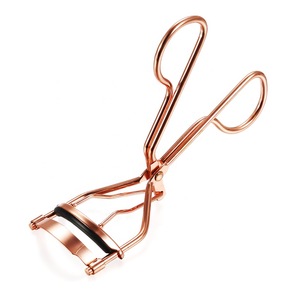 Wholesale Women Professional Make Up Tool Rose Gold Heat Eyelash Curler