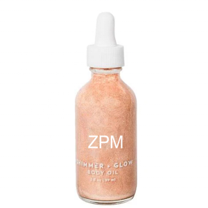 ZPM OEM/ODM Private Label Hot Sale Organic Glitter Rose Glow Body Lotion Liquid Illuminator Body Shimmer Dry Oil